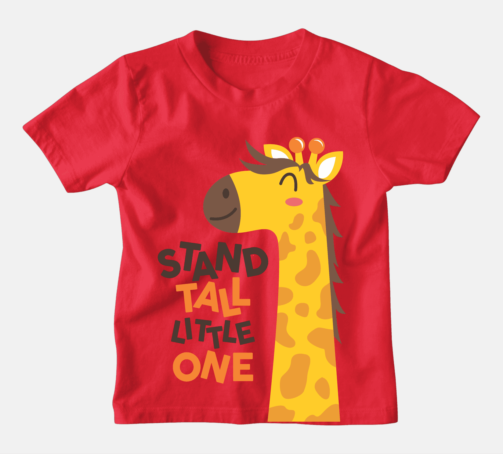 Mafimi Majica za dečake Žirafa, Crvena
