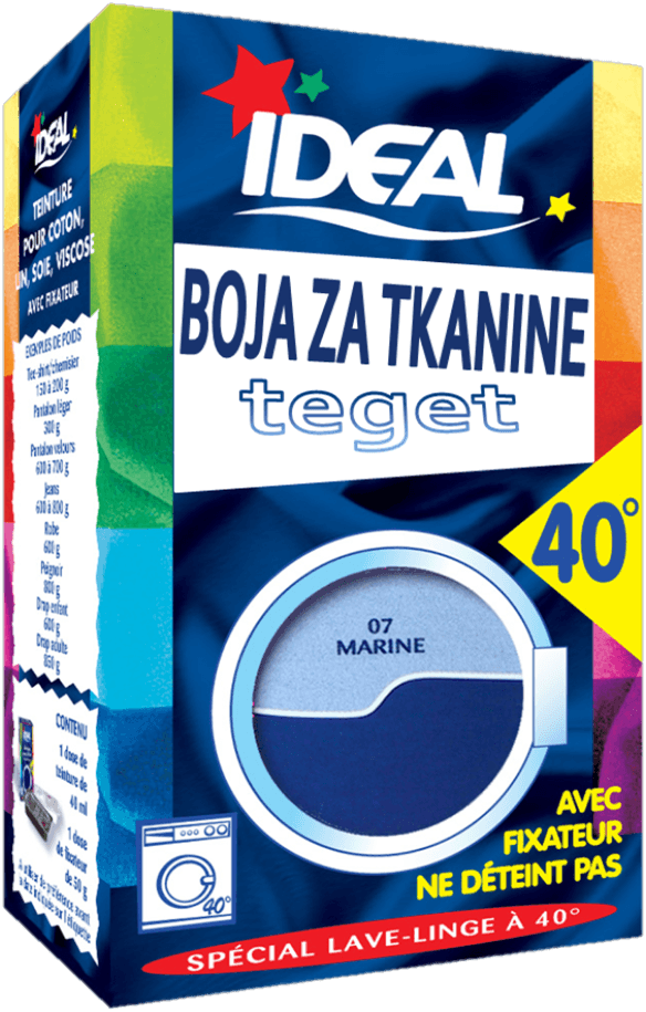 IDEAL Boja za tekstil, Teget
