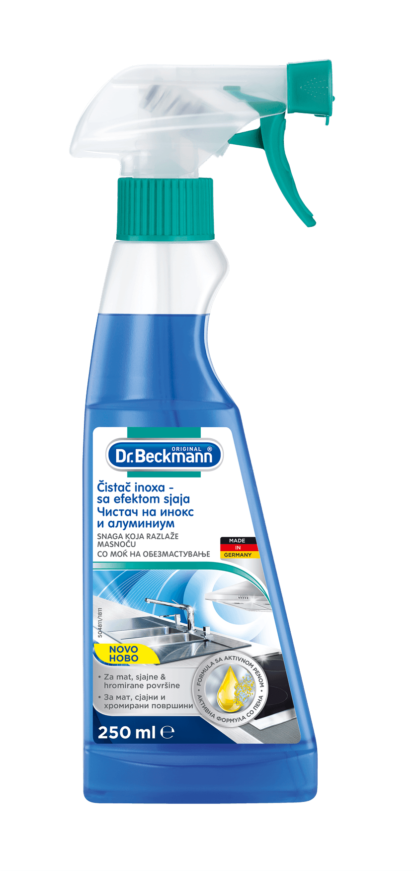 Dr.Beckmann Čistač inoxa, hroma i aluminijuma, 250ml