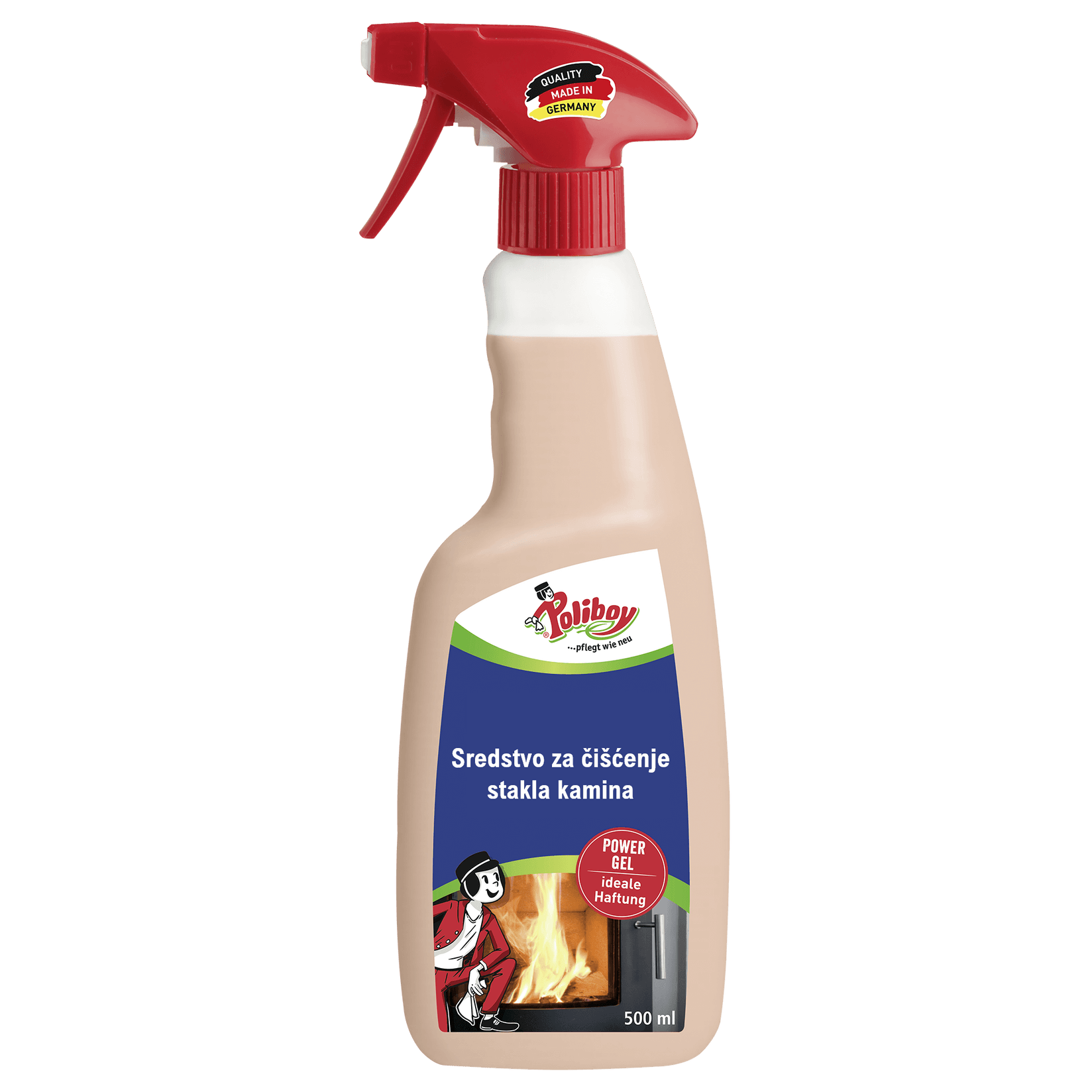 Poliboy Sredstvo za čišćenje stakla kamina, 500ml
