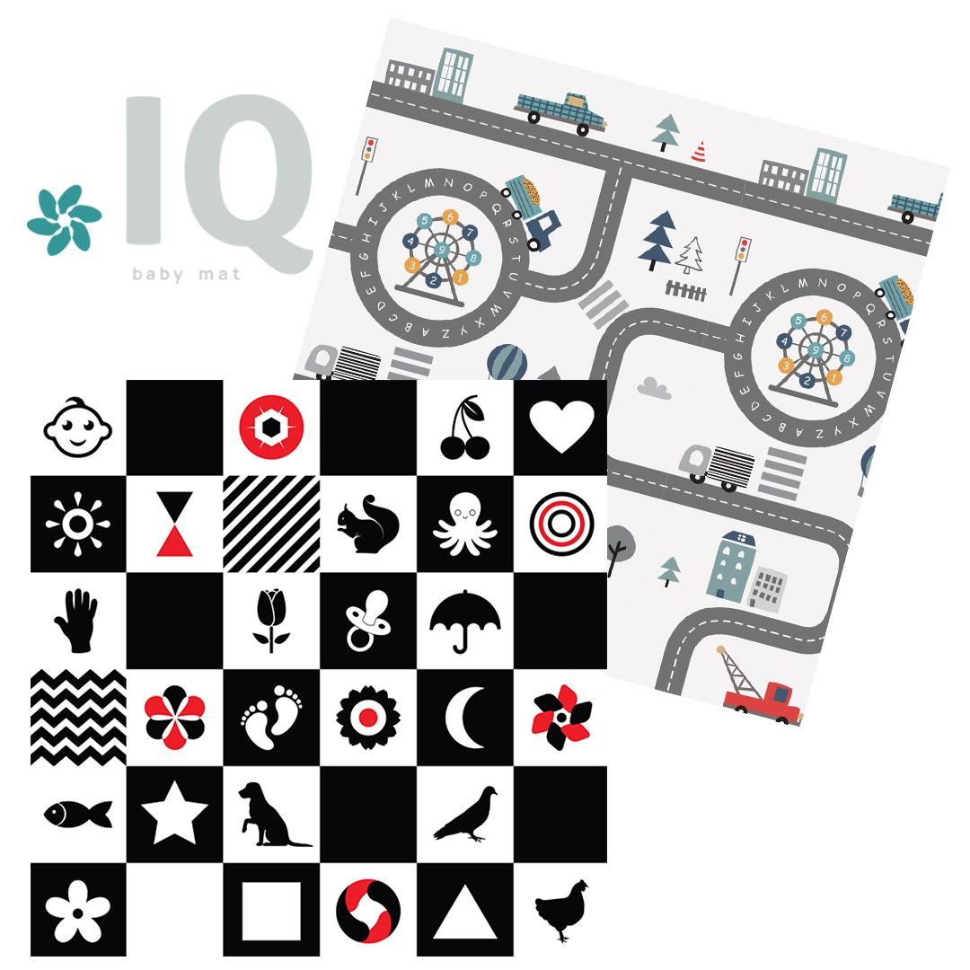 IQ Kontrastna sklopiva podloga s obšivenim ivicama Kontrasti + Staza, 150x200x1 cm