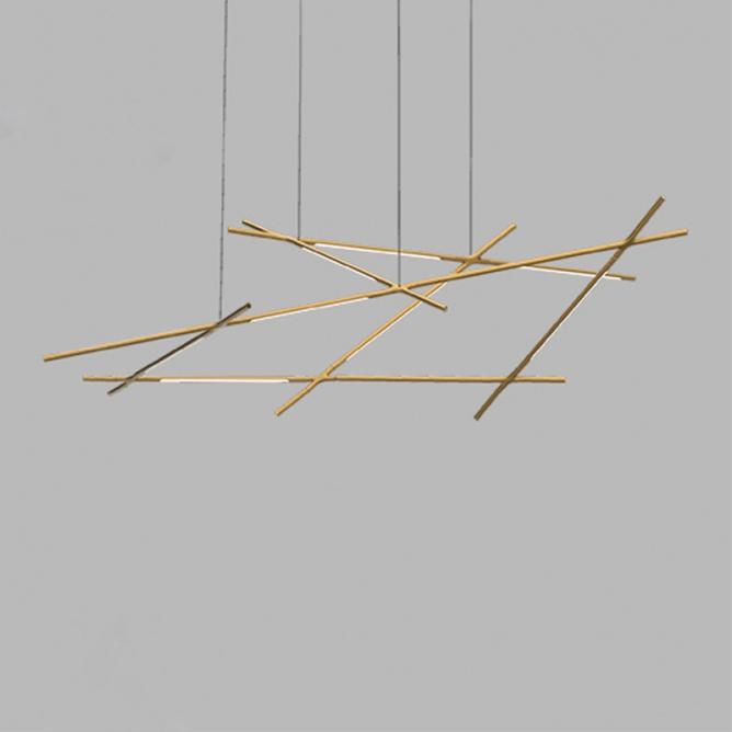 ARIA Luster 11, LED DIM, 44W, 3000K, Zlatna boja