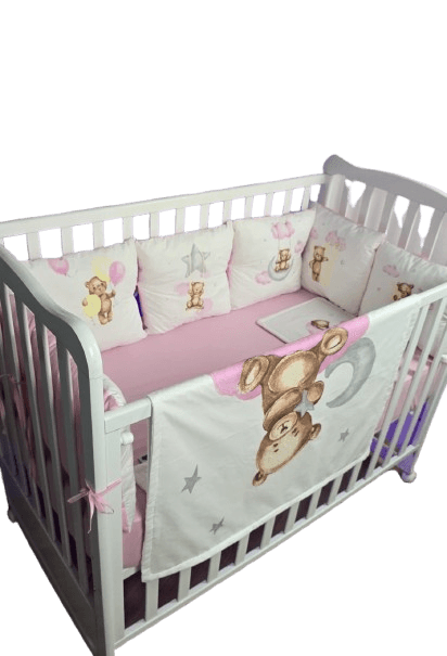 OBLAČIĆ Posteljina za krevetac, 12x60, Roze