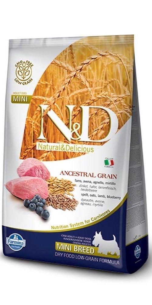 N&D AG Suva hrana za štenad, Jagnjetina i borovnica, Mini breed, 2.5kg