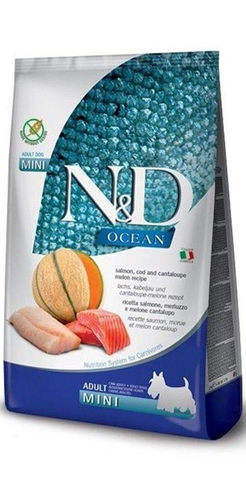 N&D Ocean Suva hrana za štenad, Bakalar, bundeva i dinja, Mini breed, 7kg