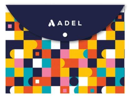 Selected image for ADEL Fascikla koverta sa dugmetom A4 šarena