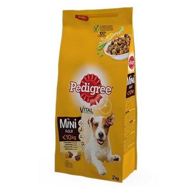 PEDIGREE Suva hrana za odrasle pse za ukusom piletine i povrće, 2kg