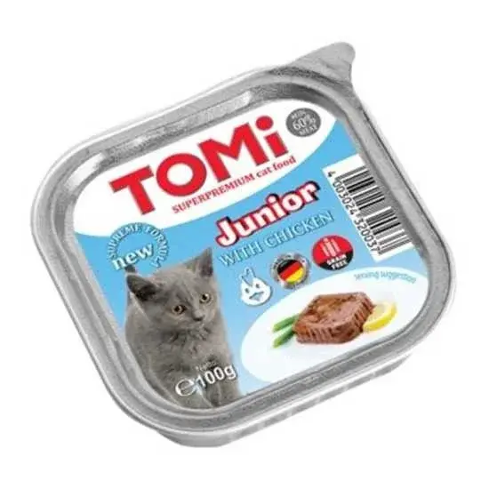 TOMI Pašteta za mačke sa ukusom piletine Junior, 100g