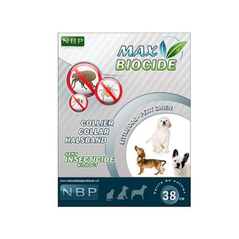 MAX BIOCIDE Antiparazitska ogrlica za male pse 38cm