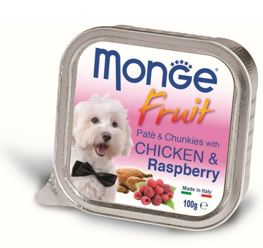 MONGE Pašteta za pse Piletina i Malina 100g