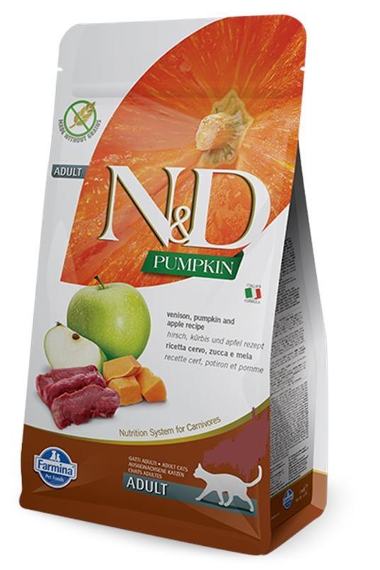 N&D Suva hrana za mačke - meso jelena, bundeva i jabuka 300g