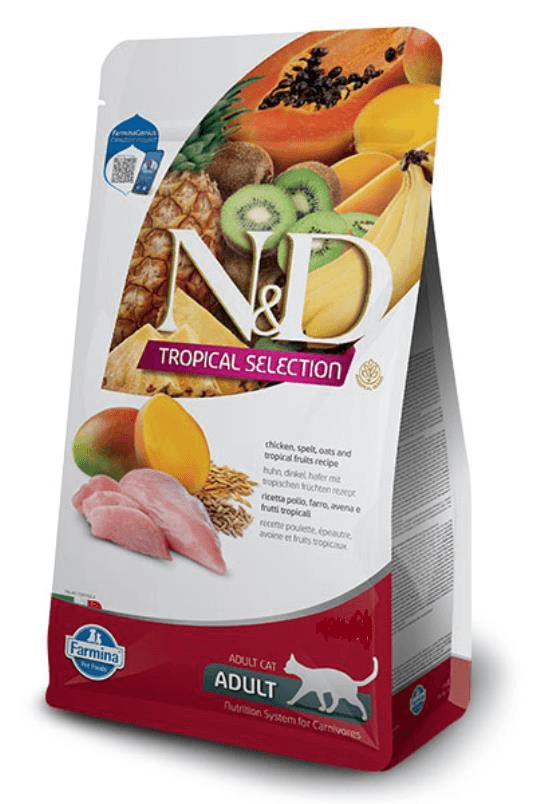 Selected image for N&D Suva hrana za mačke - piletina, spelta, ovas i tropsko voće 10kg