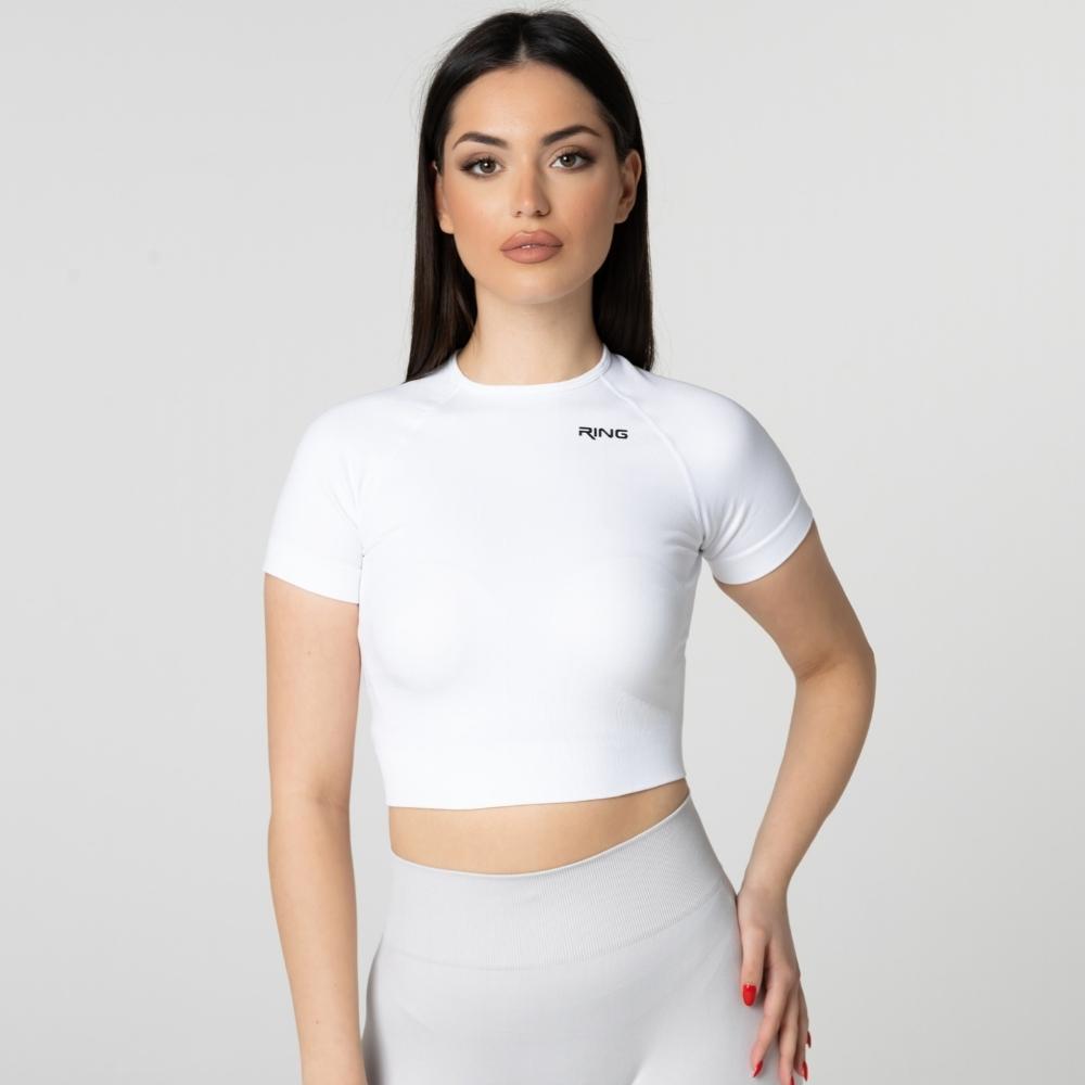 Ring Ženski Crop top Active, Beli