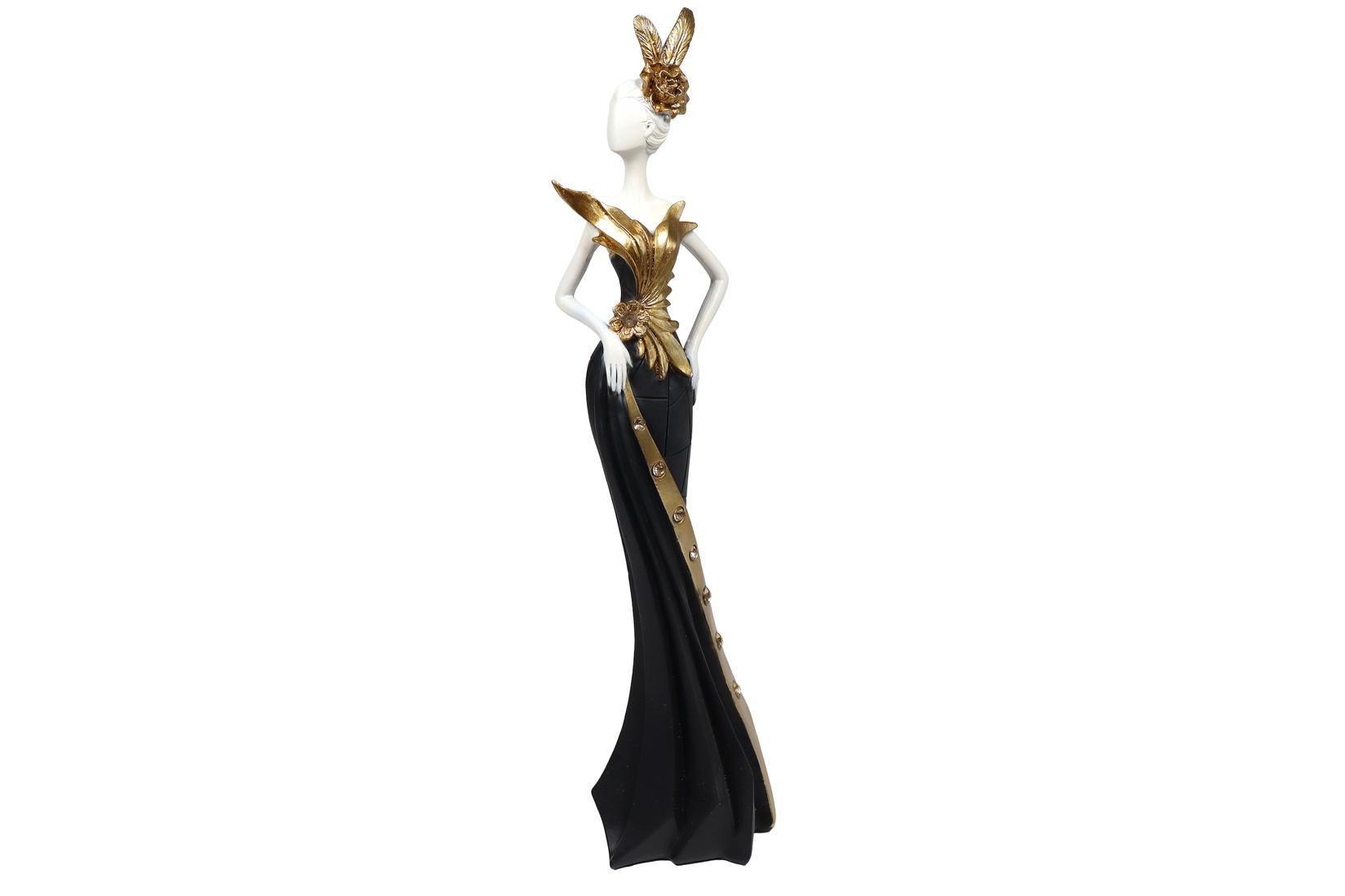 Sigma Dekorativna figura Devojka LH-126, 36 cm, Crna