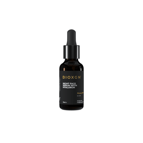 BIOXGN Golden Noćni serum za lice sa hijaluronom za muškarce, 30ml
