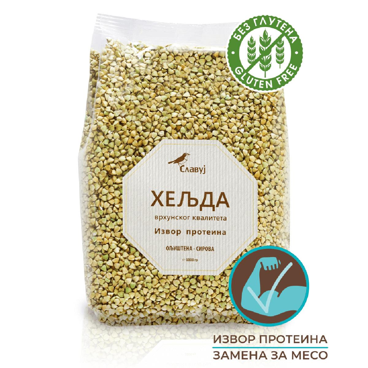 SLAVUJ Heljda oljuštena-sirova bez glutena 1kg