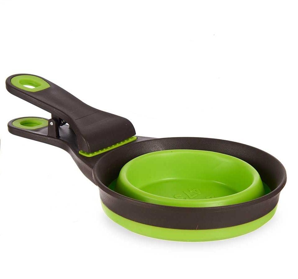 Mascow Višenamenska kašika za hranu za kućne ljubimce, 3u1, 473 ml, Zelena