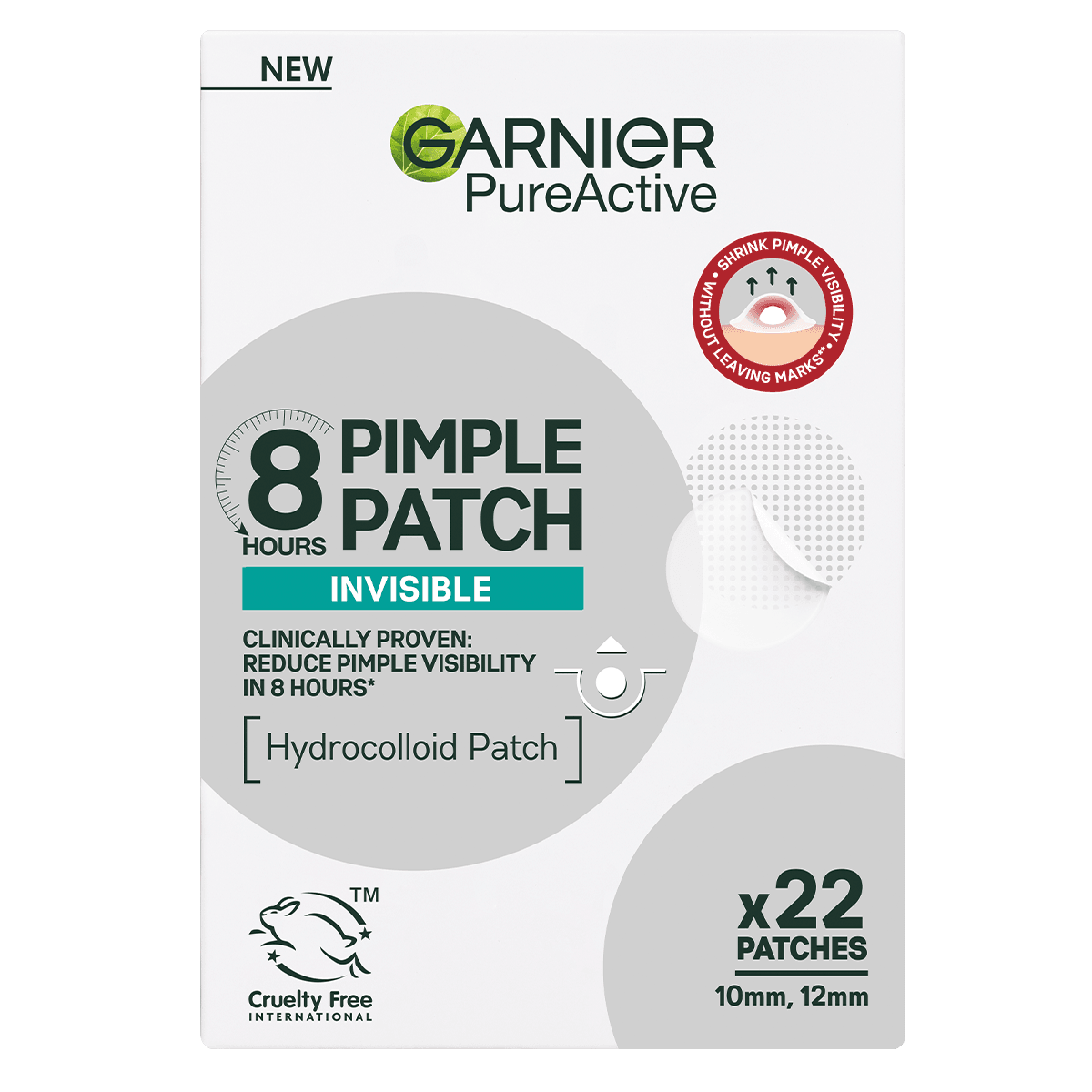 GARNIER Pure Active Flaster za bubuljice, 8 komada