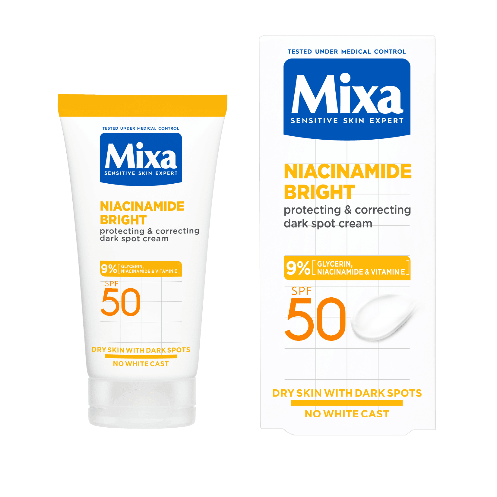 Mixa Niacinamid Višenamenska krema protiv tamnih fleka, 50ml