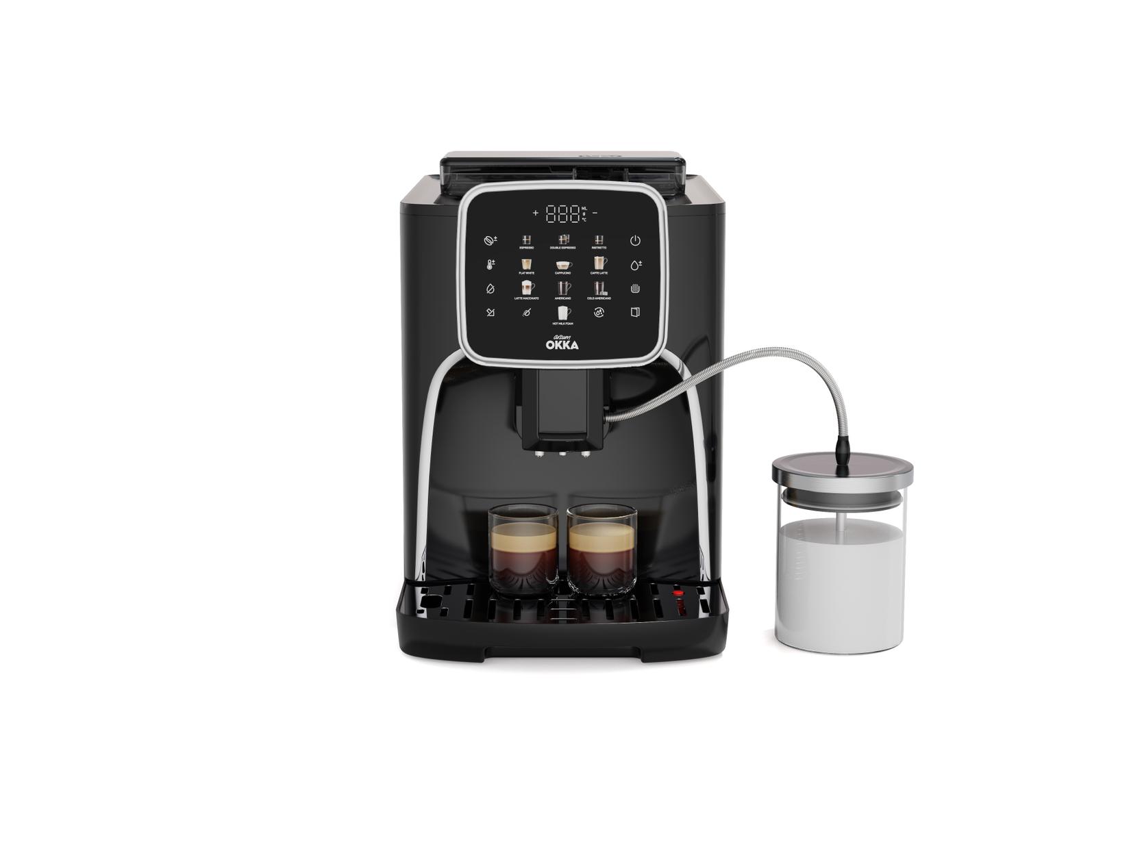 Arzum Okka Espresso aparat za kafu Pro M OK0028-0400, Automatski, Crno-hrom