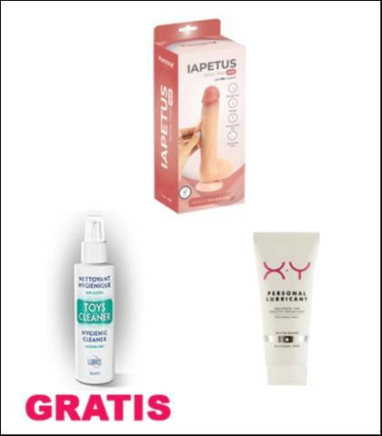 Dildo sa kožicom koja se pomera Oceanus, Sa lubrikantom i čistačem sexy igračaka