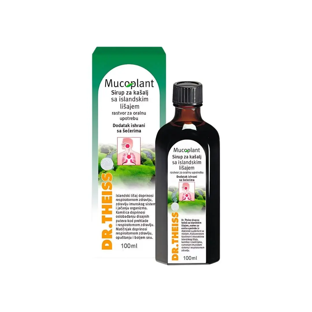Dr.Theiss Sirup sa islandskim lišajem Mucoplant, 100 ml