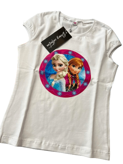Divars Majica za devojčice sa štampom Frozen, Bela