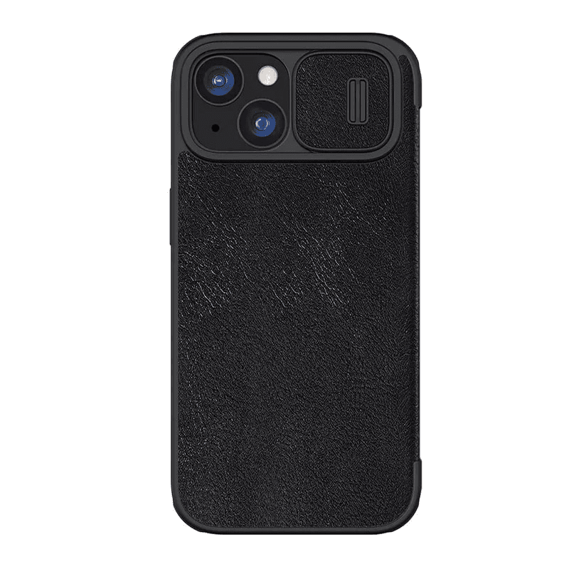 Maska na preklop Nillkin Qin Pro za iPhone 15 Plus braon