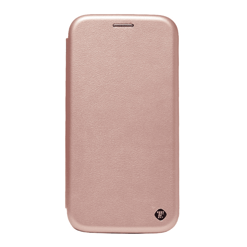 Maska na preklop Teracell Flip Premium za Xiaomi Redmi 9A roze zlatna