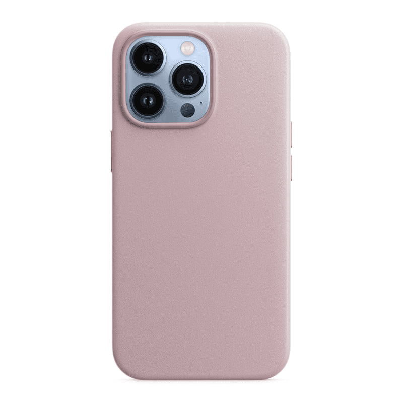 Maska Beautiful Shine Leather za iPhone 14 Pro roze