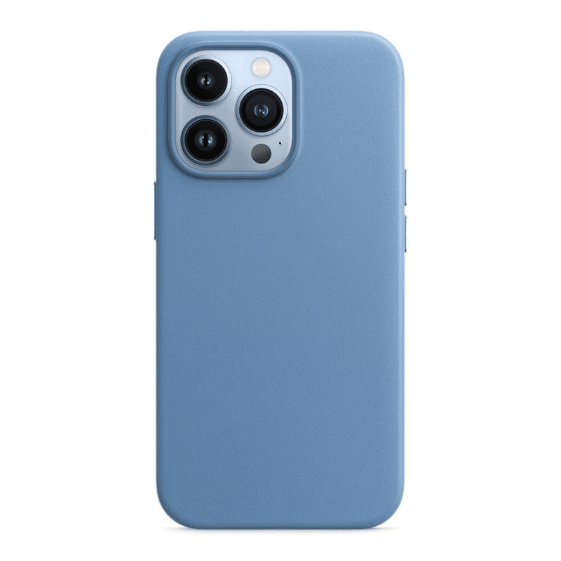 Maska Beautiful Shine Leather za iPhone 15 Pro plava