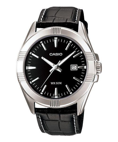 CASIO Muški sat MTP-1308L-1A, Crni