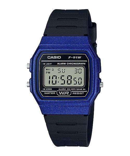 CASIO Muški sat F-91WM-2A, Crni