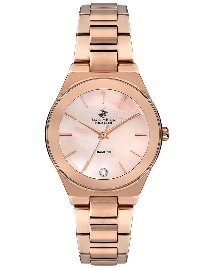 BEVERLY HILLS POLO CLUB Ženski ručni sat BP3229.X.410 roze-zlatne boje
