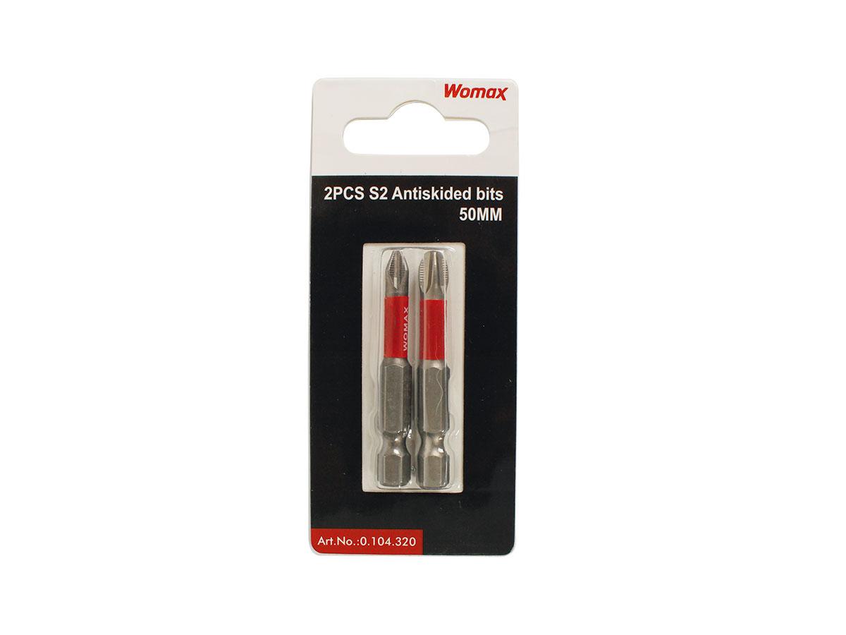 Womax Set Pin PH2 + PH3 Anti slip 50mm, 2 komada