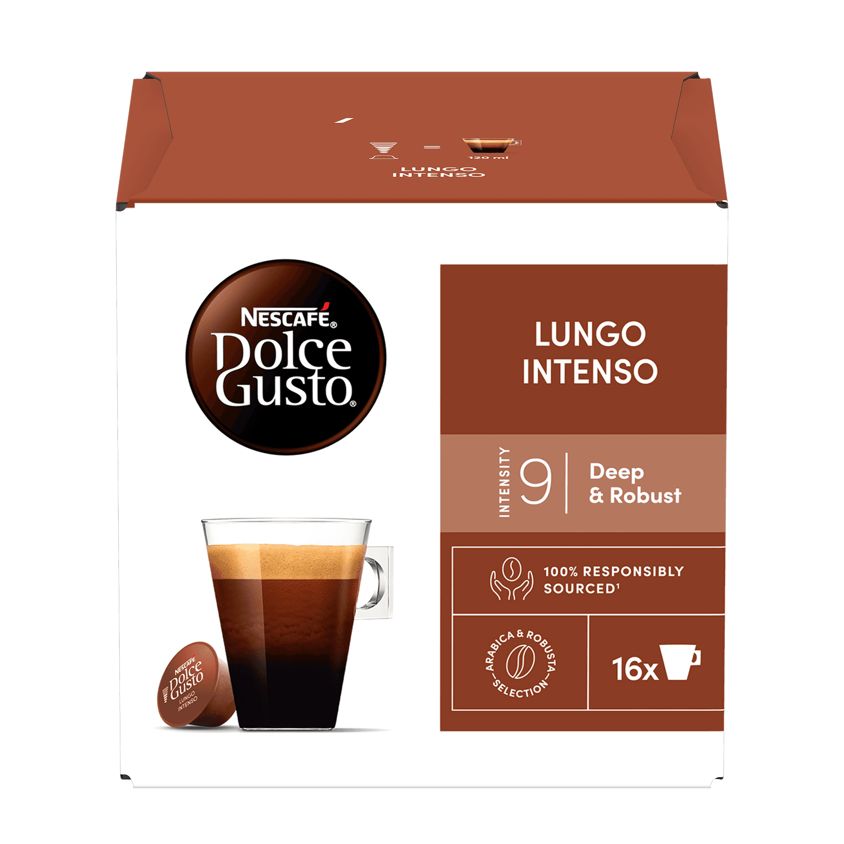 Nescafe Kapsule za kafu Dolce Gusto Lungo intenso, 144g, 16 kapsula