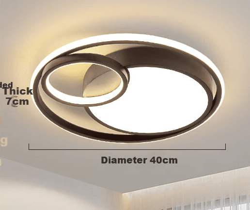 Micoe Plafonska lampa LED, 64 W, Crna