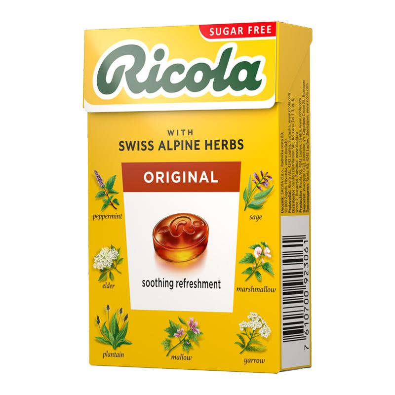 Ricola Bombone sa ukusom originala bez šećera, 40g