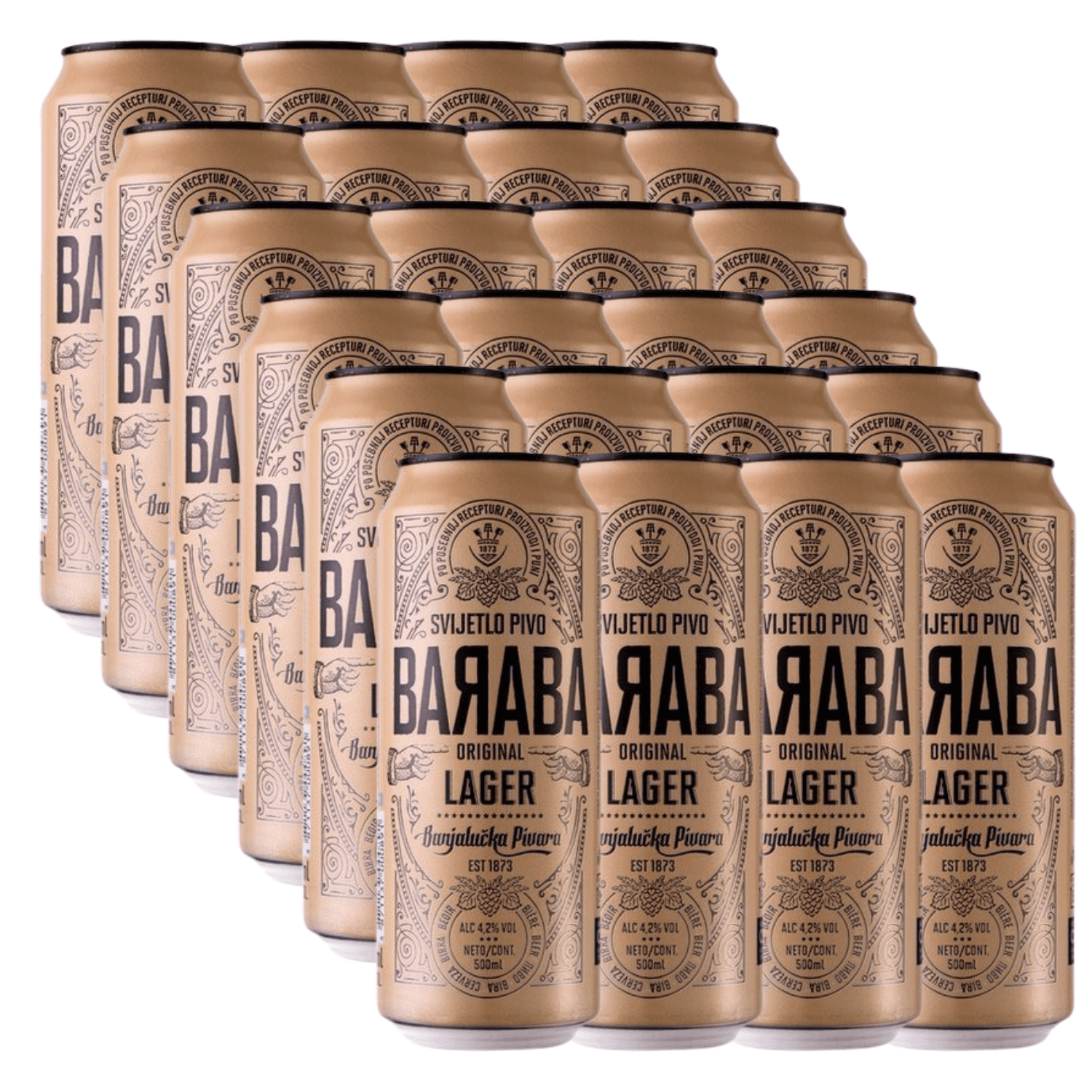 Baraba Paket piva 0.5l x 24 limenke