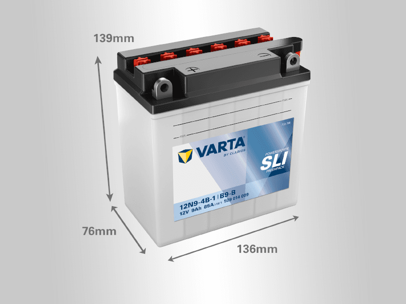 Varta Akumulator Powersport SLI YB9-B, 12V, 9Ah, L+