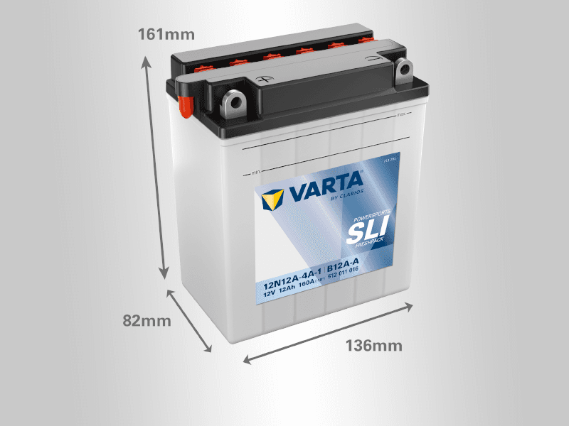 Varta Akumulator Powersport SLI YB12A-A, 12V, 12Ah, L+