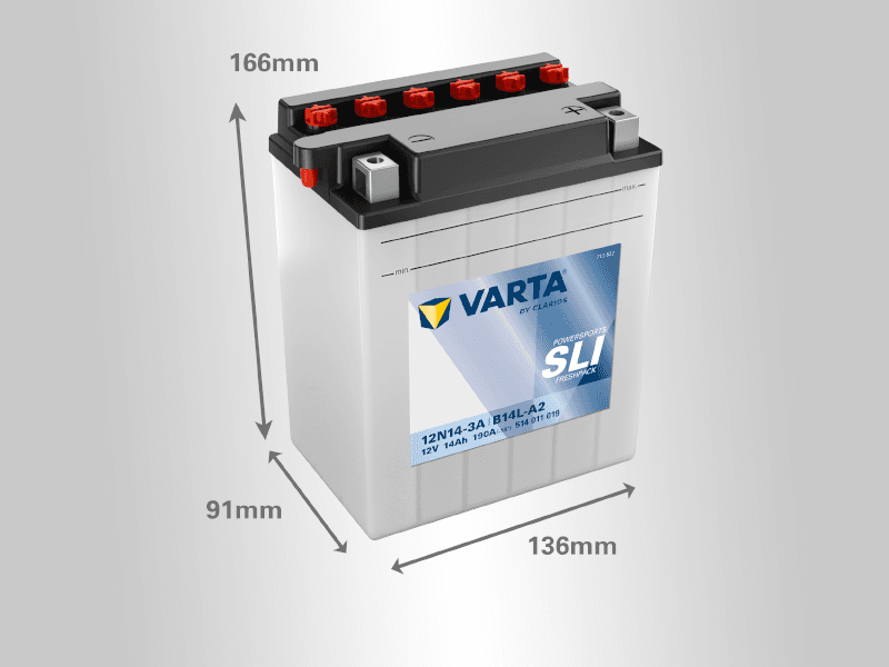 Varta Akumulator Powersport SLI YB14L-B2, 12V, 14Ah, D+