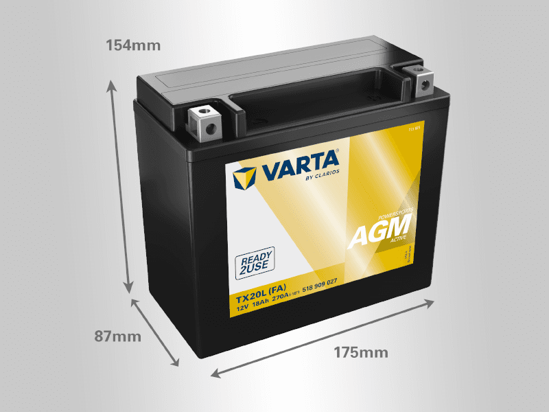 Varta Akumulator MOTO YTX20L-4, 12V, 18Ah, D+