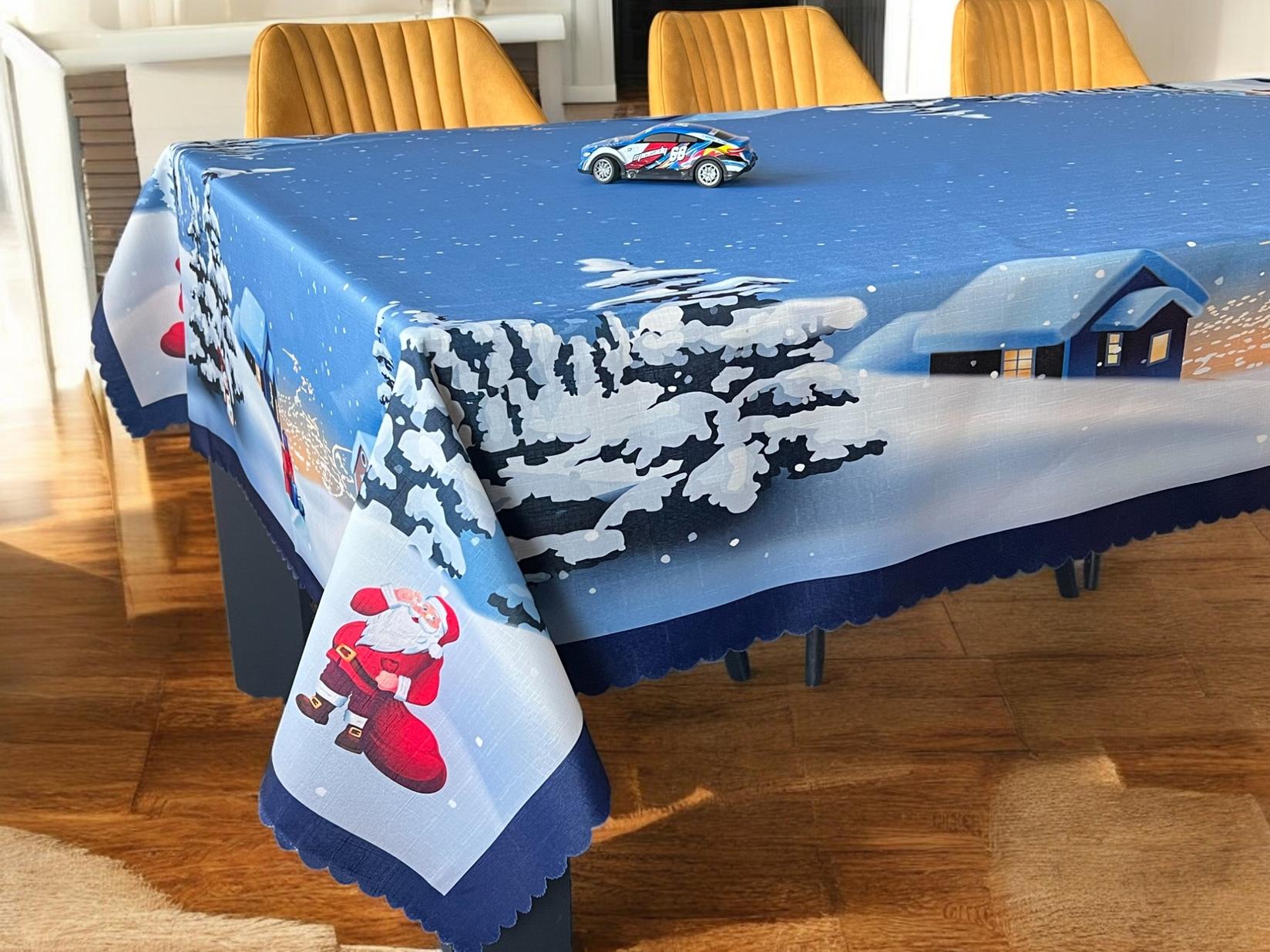 Stolnjak Novogodišnji sneško 150x220cm