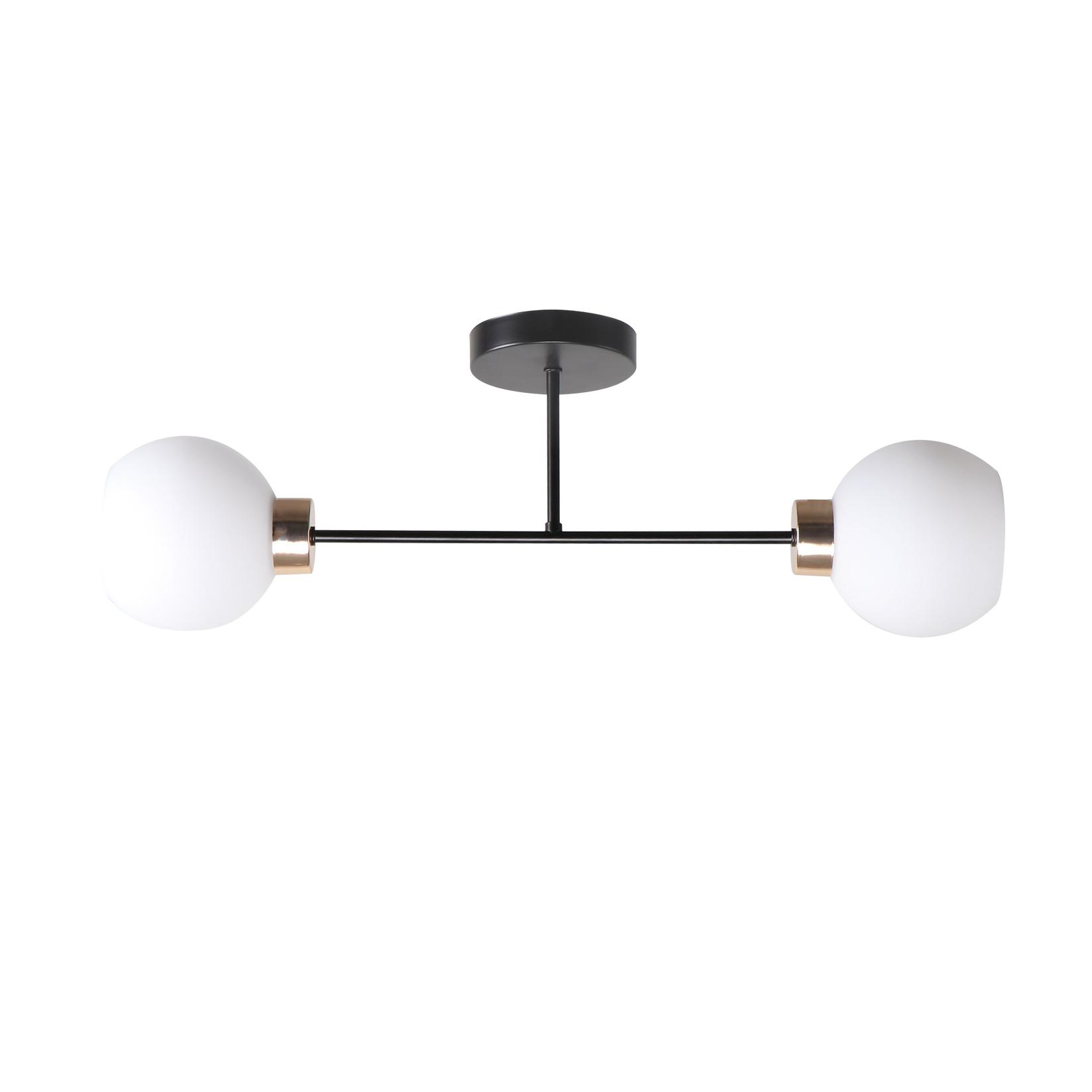 Luster Amanda, E27, 2x40W, Crno-zlatni