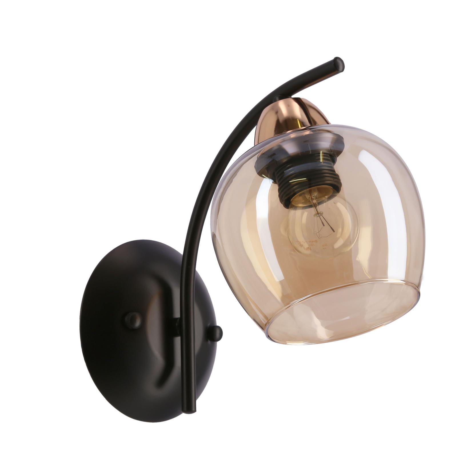 Zidna lampa Merra, E27, 1x40W, Crna