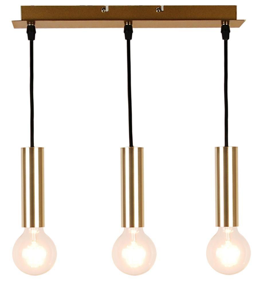 Viseća lampa Dallas 2, 3x40W, E27, Zlatne boje