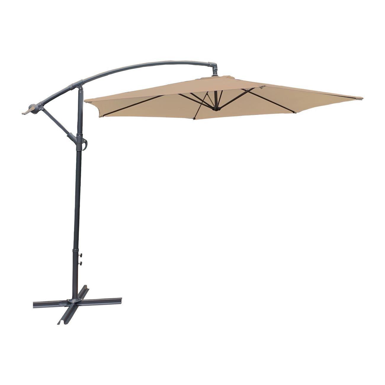 Viseći aluminijumumski suncobran, 300cm Bež