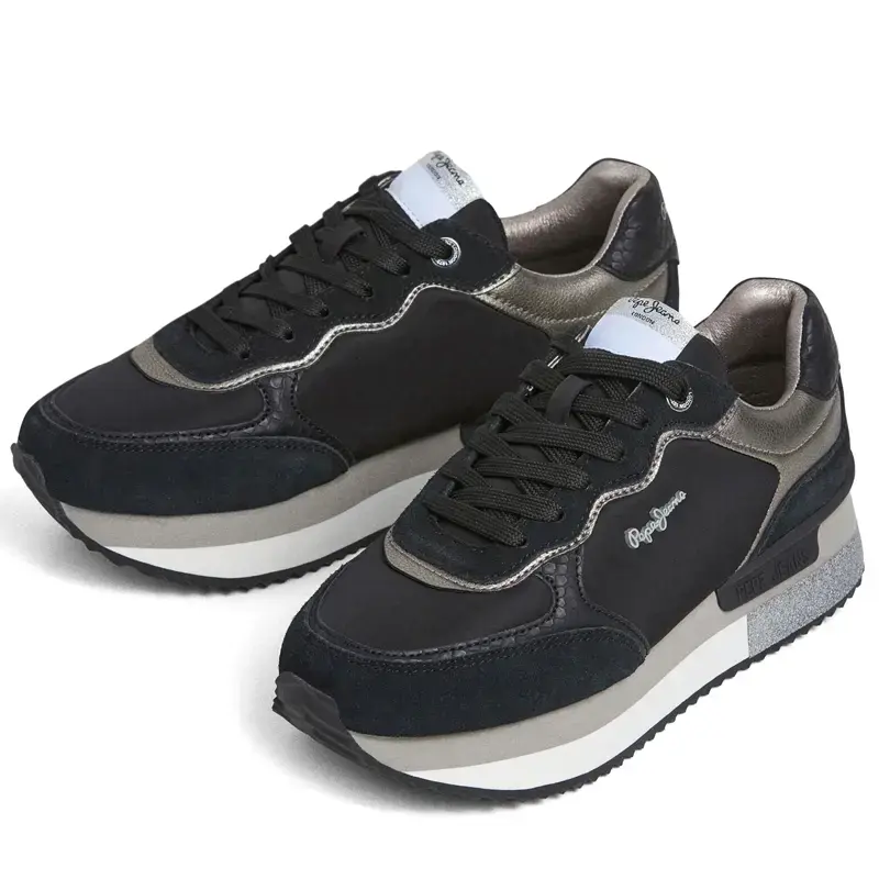 Pepe Jeans Ženske patike rusper glam, Crne