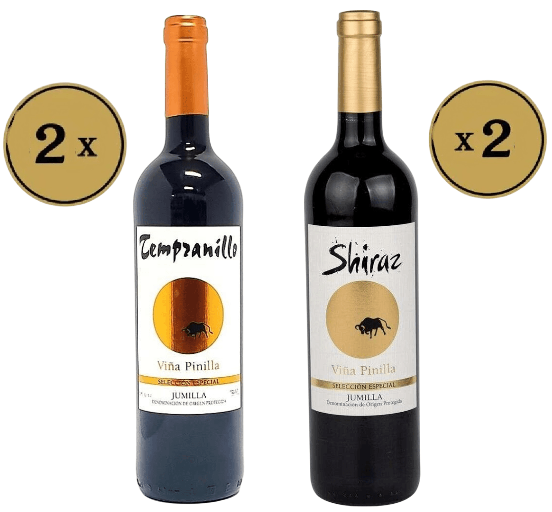 Pinilla Crveno vino Syrah, 0.75l, 2 komada i Pinilla Crveno vino Tempranillo 0.75l, 2 komada